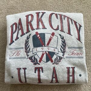 Abercrombie + Fitch oversized Park City Utah sweatshirt, size Medium